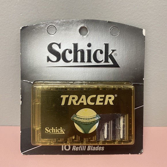 SCHICK TRACER‎ 10 Refill Blades Lubricating Comfort Strip Flexible Blades NEW - Picture 1 of 4
